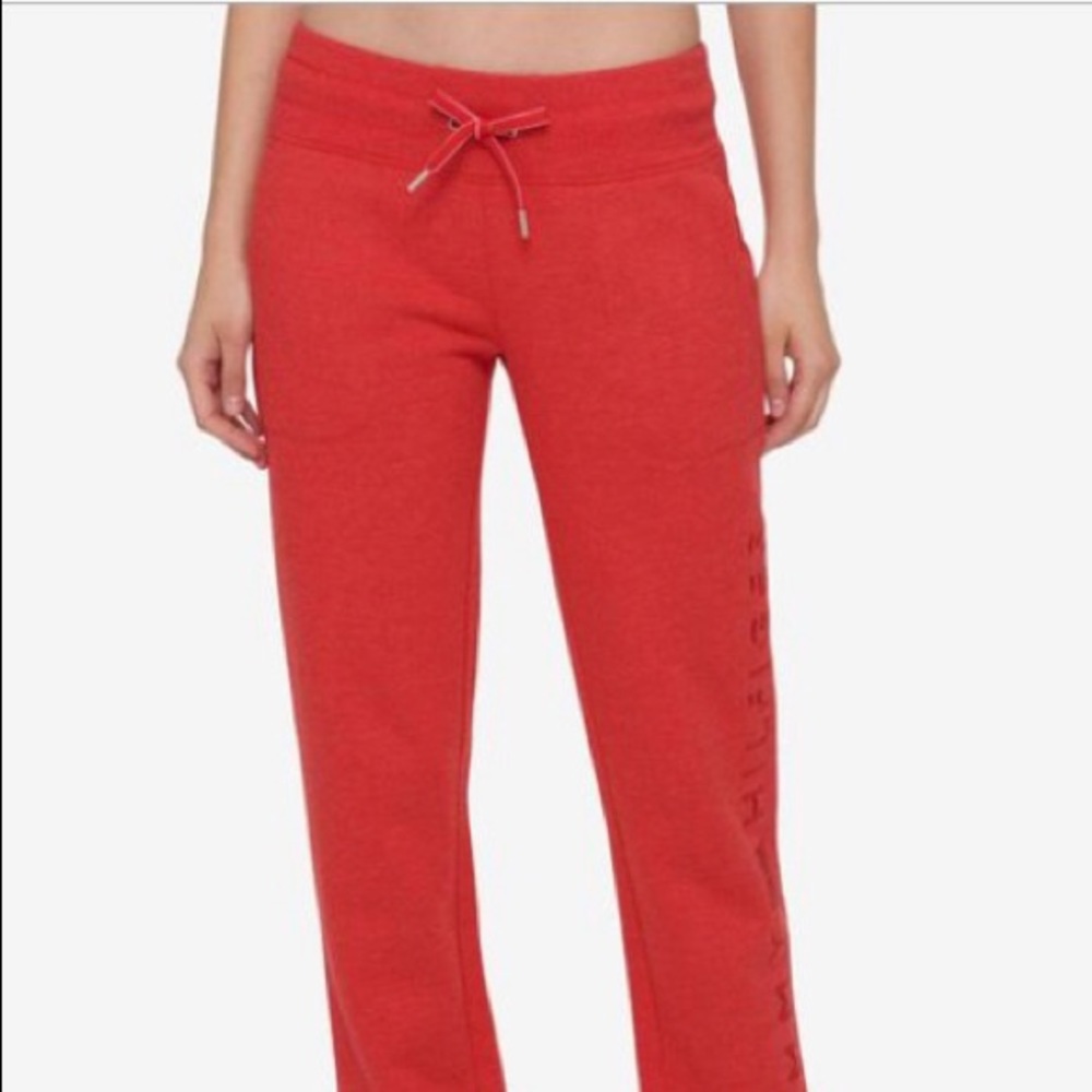 tommy hilfiger red sweatpants (size s)
